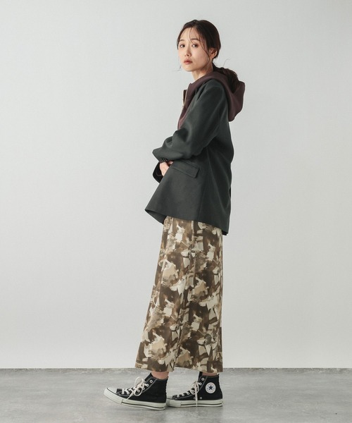 GLOBAL WORK(グローバルワーク)の「ベロアプリントイージースカート/634536(スカート・レディース・ブラック/ブラウン/グリーン・MEDIUM/LARGE)」の18枚目の写真