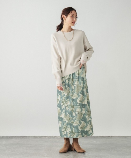 GLOBAL WORK(グローバルワーク)の「ベロアプリントイージースカート/634536(スカート・レディース・ブラック/ブラウン/グリーン・MEDIUM/LARGE)」の21枚目の写真