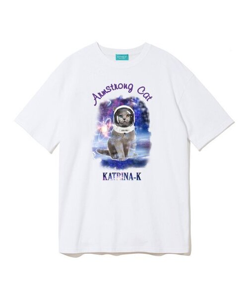 KATRINA K(カトリーナケイ)の「オードアイアームストロングキャット半袖Tシャツ-ブラック(Tシャツ/カットソー・レディース・ブラック・FREE)」の2枚目の写真