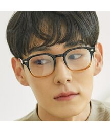 Hybition（ ）の「アロンブラック/ブラウン（ブルーライトカット）（メガネ）」