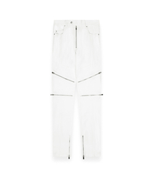 R-4（アールフォー）の「R-0039 / ZIP BIKER PANTS - 2.0(WHITE)（その他パンツ）」