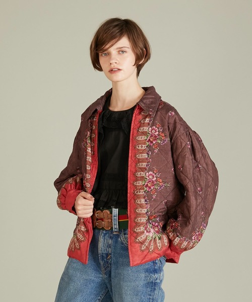 crinkle crinkle crinkle】pattern quilt blouson/パターンキルト