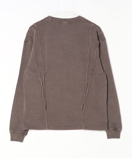 En serio TOKYO（エンソリオトーキョー）の「【SIDEWAYSTANCE】オーバルロゴ長袖グランジTシャツ（Tシャツ/カットソー・メンズ・ブラウン/ブラック・MEDIUM/LARGE/X-LARGE/SMALL）」の16枚目の写真