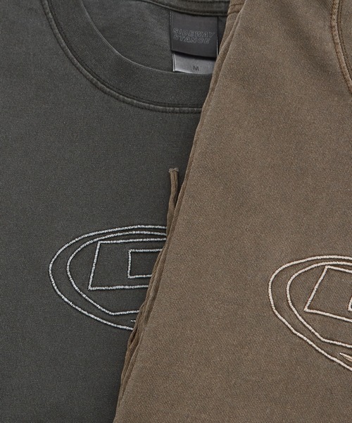 En serio TOKYO（エンソリオトーキョー）の「【SIDEWAYSTANCE】オーバルロゴ長袖グランジTシャツ（Tシャツ/カットソー・メンズ・ブラウン/ブラック・MEDIUM/LARGE/X-LARGE/SMALL）」の14枚目の写真