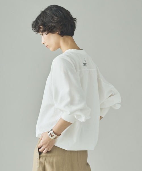 Curensology（カレンソロジー）の「Curensology(カレンソロジー)/ワッフルドロストプルオーバー（Tシャツ/カットソー・レディース・ブラック/ホワイト・FREE）」の10枚目の写真