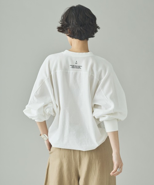 Curensology（カレンソロジー）の「Curensology(カレンソロジー)/ワッフルドロストプルオーバー（Tシャツ/カットソー・レディース・ブラック/ホワイト・FREE）」の11枚目の写真