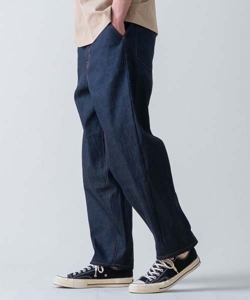 rehacer(レアセル)の「rehacer : Calm Barrel Denim / カルム バレル デニム(デニムパンツ・メンズ・インディゴブルー・LARGE/MEDIUM/SMALL)」の12枚目の写真