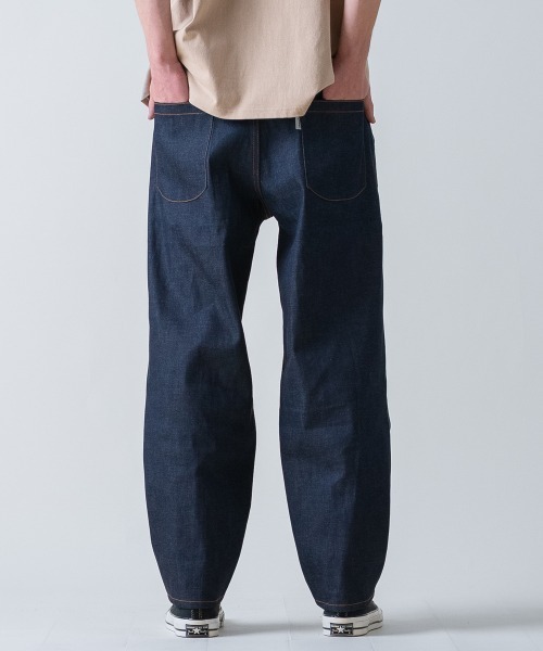 rehacer(レアセル)の「rehacer : Calm Barrel Denim / カルム バレル デニム(デニムパンツ・メンズ・インディゴブルー・LARGE/MEDIUM/SMALL)」の14枚目の写真