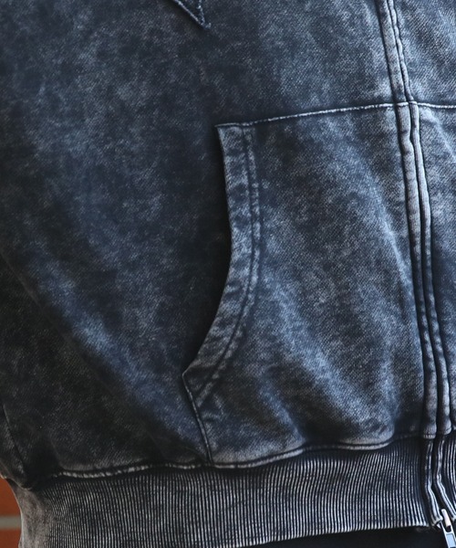 8(eight)(エイト)の「ウォッシュ加工ジップパーカー(パーカー・メンズ・ブラック/ピンク・MEDIUM/LARGE)」の19枚目の写真