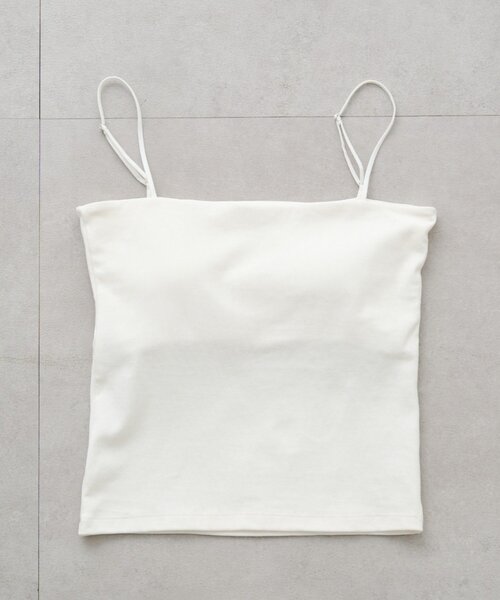 LOUNGEDRESS(ラウンジドレス)の「ストレートラインキャミソール(キャミソール・レディース・オフホワイト/ブラック・SMALL/MEDIUM)」の2枚目の写真