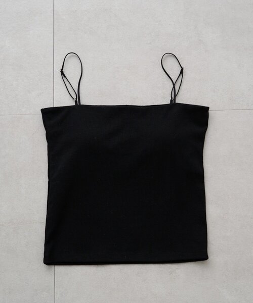 LOUNGEDRESS(ラウンジドレス)の「ストレートラインキャミソール(キャミソール・レディース・オフホワイト/ブラック・SMALL/MEDIUM)」の1枚目の写真