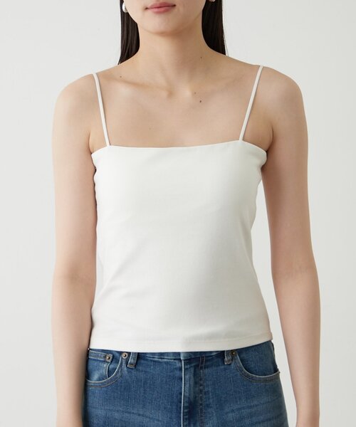LOUNGEDRESS(ラウンジドレス)の「ストレートラインキャミソール(キャミソール・レディース・オフホワイト/ブラック・SMALL/MEDIUM)」の5枚目の写真