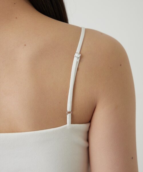 LOUNGEDRESS(ラウンジドレス)の「ストレートラインキャミソール(キャミソール・レディース・オフホワイト/ブラック・SMALL/MEDIUM)」の9枚目の写真