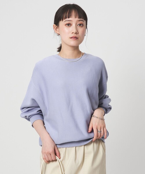 【ライトグリーン（33）】ロゴフォルムスウェット リアルスタイル REAL STYLE スウェット レディース 裏起毛 ロゴ