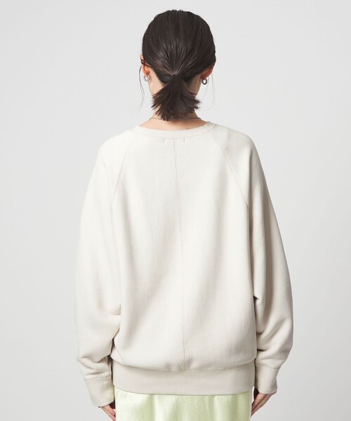 green label relaxing（グリーンレーベルリラクシング）の「［size SHORTあり］フォルム クルー スウェット（スウェット・レディース・ナチュラル/ダークグレー/ピンク/ライトブルー・SHORT/FREE）」の17枚目の写真