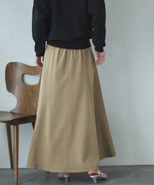 Doux archives(ドゥアルシーヴ)の「アウトポケットセミフレアスカート(スカート・レディース・ネイビー/ベージュ/カーキ・MEDIUM/SMALL)」の8枚目の写真
