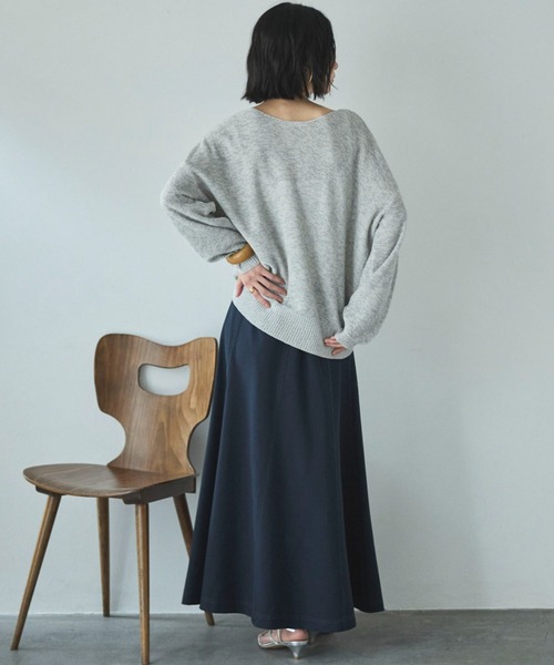 Doux archives(ドゥアルシーヴ)の「アウトポケットセミフレアスカート(スカート・レディース・ネイビー/ベージュ/カーキ・MEDIUM/SMALL)」の19枚目の写真