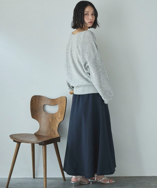 Doux archives(ドゥアルシーヴ)の「アウトポケットセミフレアスカート(スカート・レディース・ネイビー/ベージュ/カーキ・MEDIUM/SMALL)」の20枚目の写真