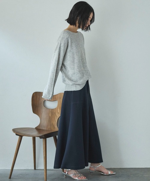 Doux archives(ドゥアルシーヴ)の「アウトポケットセミフレアスカート(スカート・レディース・ネイビー/ベージュ/カーキ・MEDIUM/SMALL)」の21枚目の写真