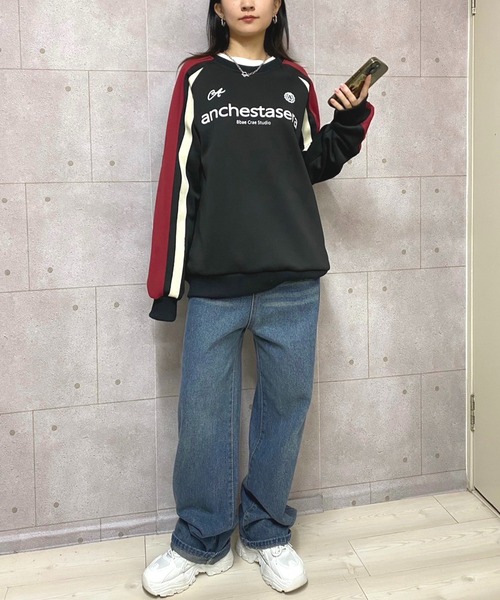 NANEA(ナネア)の「バイカラーゲームシャツスウェットプルオーバー(スウェット・レディース・ブラック/レッド・X-LARGE/LARGE/MEDIUM)」の21枚目の写真
