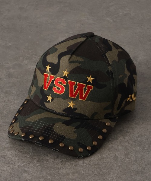 VISION STREET WEAR（ヴィジョンストリートウェア）の「【VISION STREET WEAR/ヴィジョンストリートウェア】Heritage Studded Twill cap/ヘリテージ スタッズ ツイル キャップ（キャップ・メンズ・ブラック/ブラウン系その他/ネイビー/グリーン系その他/ライトグレー・FREE）」の4枚目の写真
