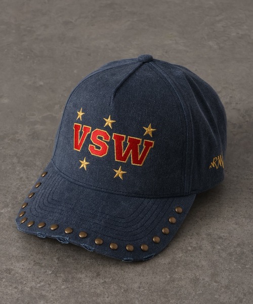 VISION STREET WEAR（ヴィジョンストリートウェア）の「【VISION STREET WEAR/ヴィジョンストリートウェア】Heritage Studded Twill cap/ヘリテージ スタッズ ツイル キャップ（キャップ・メンズ・ブラック/ブラウン系その他/ネイビー/グリーン系その他/ライトグレー・FREE）」の5枚目の写真