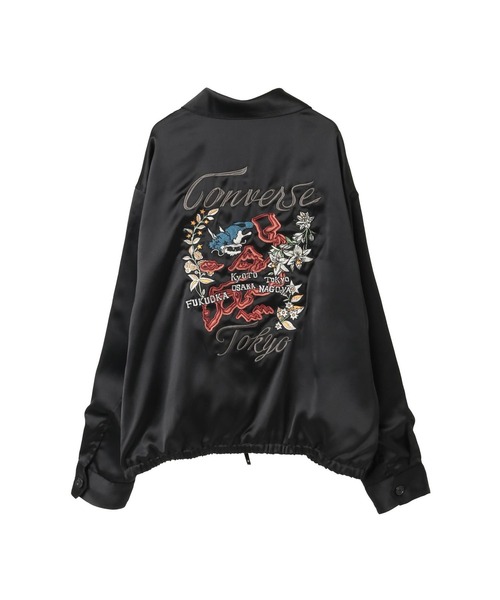 【1/31迄で出品終了】ACETATE SATIN ZIP UP BLOUSON SATIN ZIP-UP BLOUSON（ブルゾン）｜CONVERSE TOKYO（コンバース
