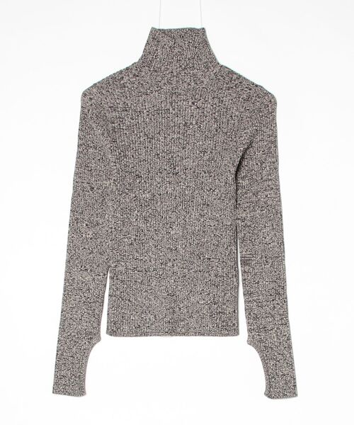 anuke（アンヌーク）の「Slit Turtle Knit（ニット/セーター・メンズ・チャコールグレー/ブラック/マルチ・FREE）」の2枚目の写真