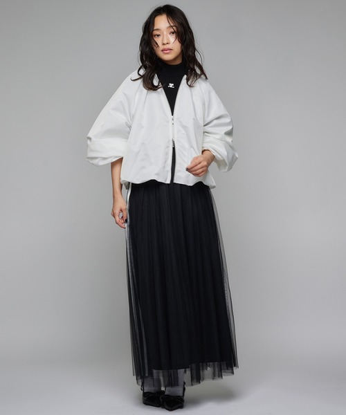 Narcissus（ナルシス）の「フォンセブルゾン/軽量アウター/バルーン（ブルゾン・レディース・ホワイト/ブラック・FREE）」の3枚目の写真