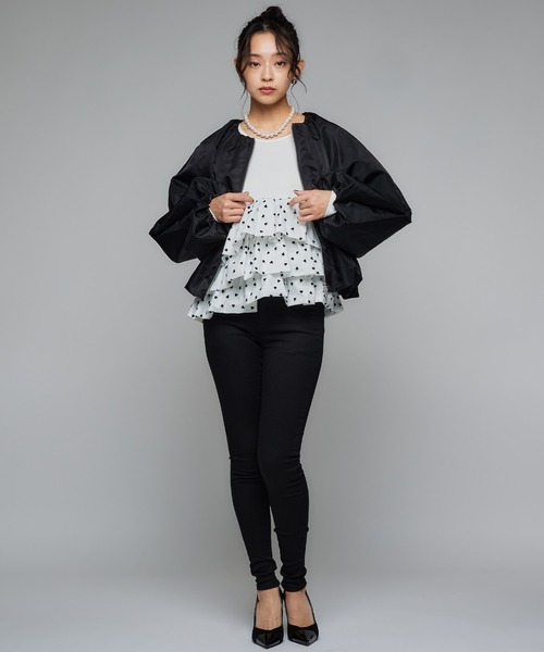 Narcissus（ナルシス）の「フォンセブルゾン/軽量アウター/バルーン（ブルゾン・レディース・ホワイト/ブラック・FREE）」の6枚目の写真