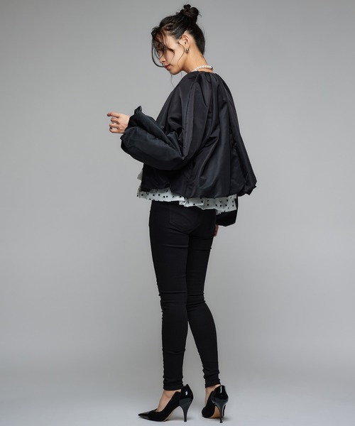 Narcissus（ナルシス）の「フォンセブルゾン/軽量アウター/バルーン（ブルゾン・レディース・ホワイト/ブラック・FREE）」の7枚目の写真