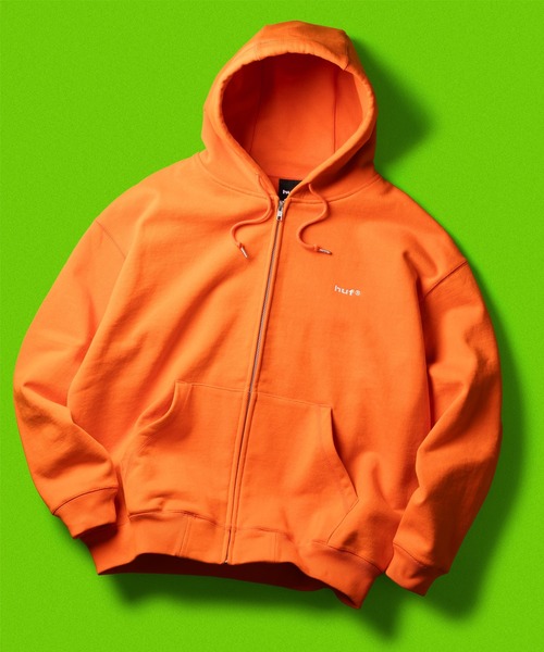 HUF（ハフ）の「HUF eightynine FULL ZIP HOODIE（パーカー・メンズ・アッシュグレー/ブラック/オレンジ/ライトブルー・S/XL/L/M/XXL）」の4枚目の写真