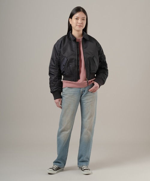 セール】Levi's/リーバイス ボウイ クロップド ボンバージャケット（MA