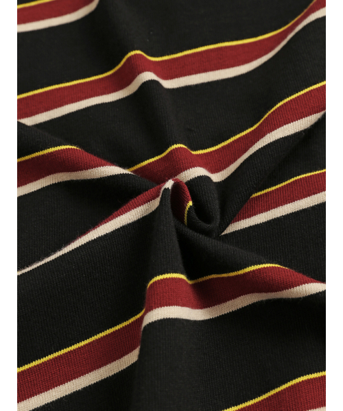 MENASOO(ミナス)の「Menasoo Stripe Rugby T Shirt_Black(ポロシャツ・レディース・ブラック・F)」の14枚目の写真