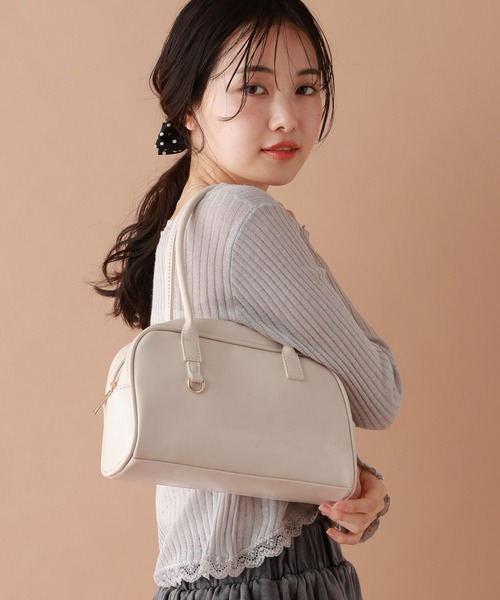 tiny tiny（ティニーティニー）の「ミニボストンバッグ[tiny tiny(ティニーティニー)]（ボストンバッグ・レディース・ピンク/ブラウン/その他2/その他1/ブラック/アイボリー・0）」の4枚目の写真