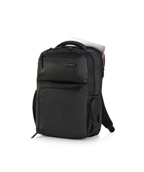AMERICAN TOURISTER(アメリカンツーリスター)の「アメリカンツーリスター SEGNO 2.0 バックパック 3 ASR ブラック(バックパック/リュック・メンズ・ブラック・ONESIZE)」の8枚目の写真