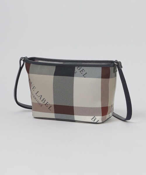 BLUE LABEL CRESTBRIDGE(ブルーレーベルクレストブリッジ)の「クレストブリッジチェックロゴプリントミニショルダー(ショルダーバッグ・レディース・レッド/ベージュ系その他・FREE)」の2枚目の写真