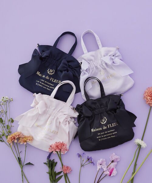ダブルリボン2Wayトートバッグ（トートバッグ）｜Maison de FLEUR