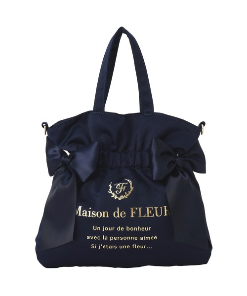 ダブルリボン2Wayトートバッグ（トートバッグ）｜Maison de FLEUR