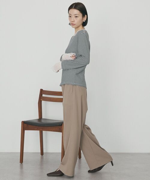 AMERICAN HOLIC（アメリカンホリック）の「袖チュールレイヤードプルオーバー（Tシャツ/カットソー・レディース・その他7/オフホワイト/ブラック・L/M）」の20枚目の写真