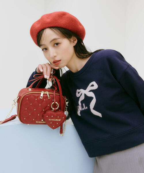 JILL by JILL STUART(ジルバイジルスチュアート)の「キルティングビジューミラーチャーム(キーホルダー・レディース・レッド/ホワイト/ブラック・FREE)」の15枚目の写真