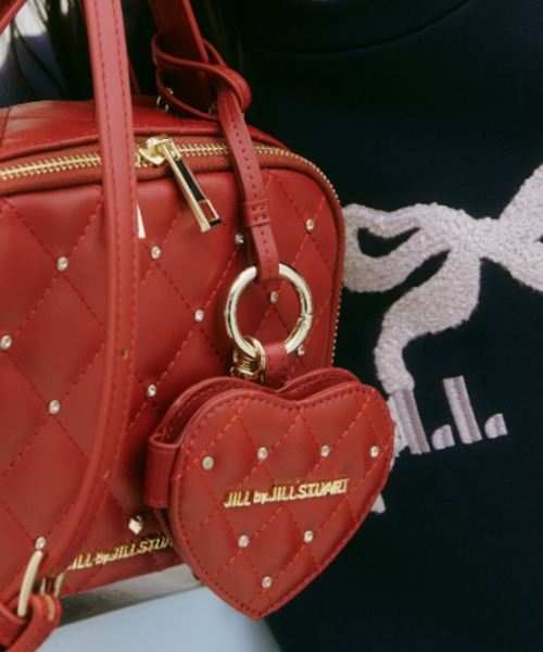 JILL by JILL STUART(ジルバイジルスチュアート)の「キルティングビジューミラーチャーム(キーホルダー・レディース・レッド/ホワイト/ブラック・FREE)」の3枚目の写真