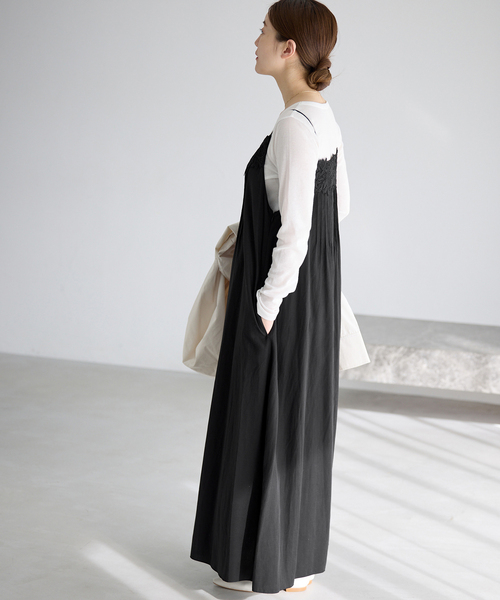 IENA（イエナ）の「《WEB限定/追加》レースキャミソールワンピース（ワンピース・レディース・ブラック・36/38）」の5枚目の写真