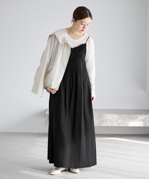 IENA（イエナ）の「《WEB限定/追加》レースキャミソールワンピース（ワンピース・レディース・ブラック・36/38）」の11枚目の写真