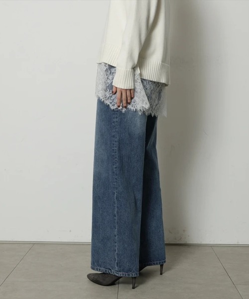 CADUNE(カデュネ)の「ワイドストレートデニム(その他パンツ・レディース・ブルー・38/36/34)」の7枚目の写真