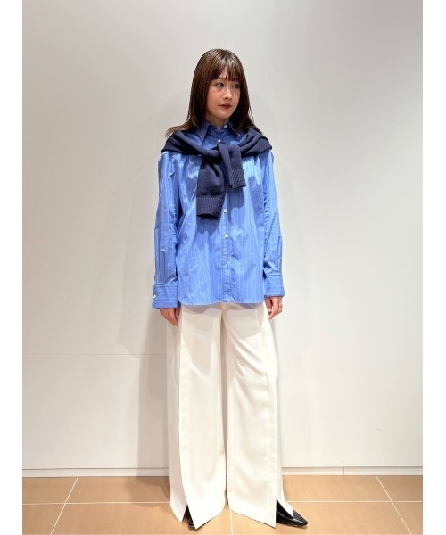 COLUMN(コラム)の「COLUMN / タックパンツ(スラックス・レディース・イエロー/ネイビー/ホワイト・38/36)」の12枚目の写真