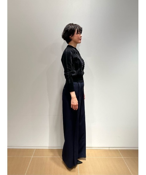 COLUMN(コラム)の「COLUMN / タックパンツ(スラックス・レディース・イエロー/ネイビー/ホワイト・38/36)」の15枚目の写真