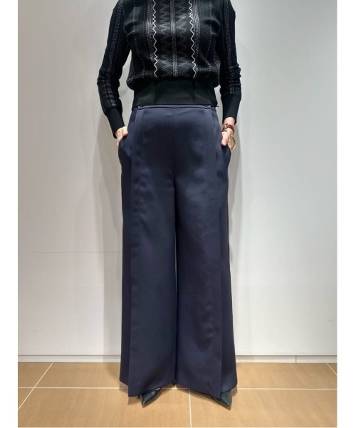 COLUMN(コラム)の「COLUMN / タックパンツ(スラックス・レディース・イエロー/ネイビー/ホワイト・38/36)」の17枚目の写真