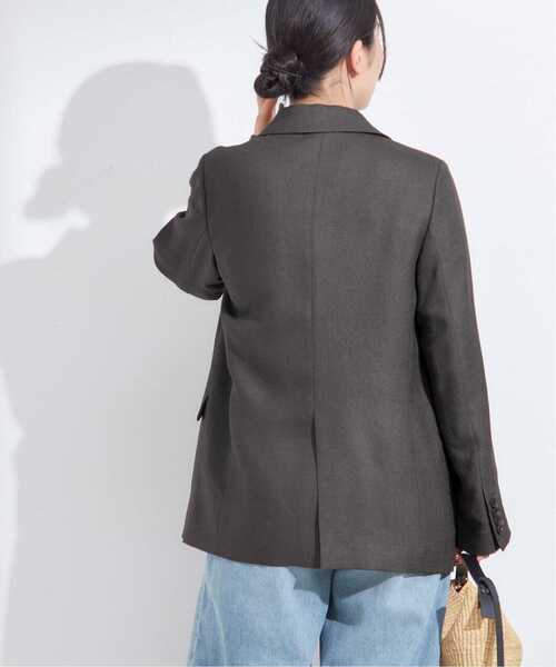journal standard L'essage(ジャーナルスタンダードレサージュ)の「アイアスダブルブレステッドジャケット(テーラードジャケット・レディース・チャコールグレー/ベージュ・36/38)」の17枚目の写真