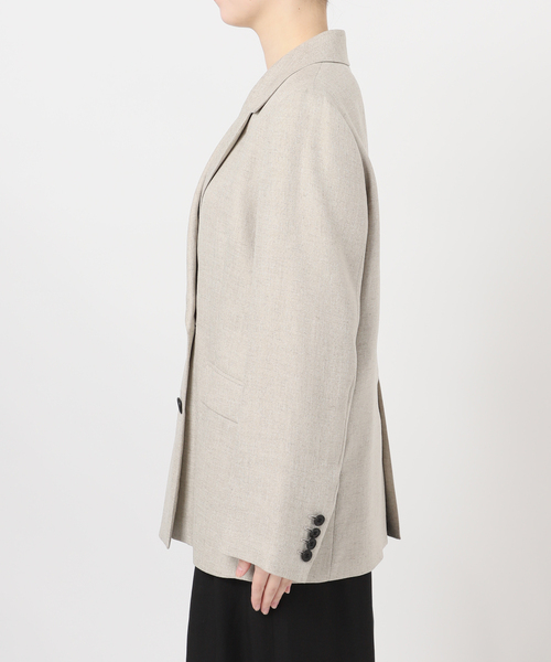 journal standard L'essage(ジャーナルスタンダードレサージュ)の「アイアスダブルブレステッドジャケット(テーラードジャケット・レディース・チャコールグレー/ベージュ・36/38)」の10枚目の写真
